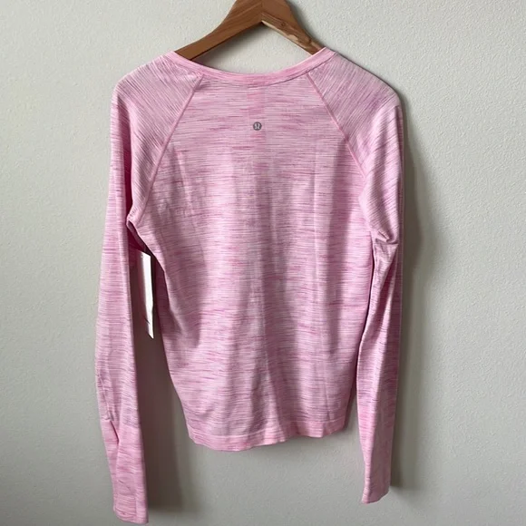 NWT Lululemon Swiftly Tech Race Milkshake/Strawberry Milkshake Multi Size 12 - Picture 2 of 7